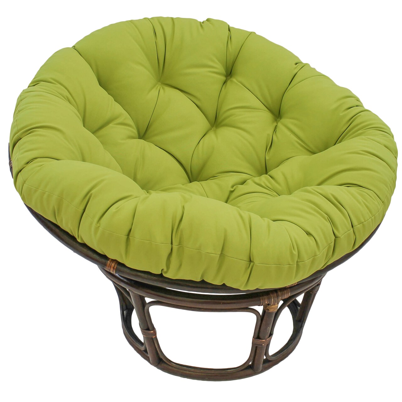 44-inch Solid Twill Papasan Cushion (Fits 42-inch Papasan Frame) - Mojito Lime